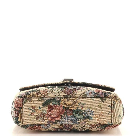 Saint Laurent Classic Monogram Envelope Satchel Matelasse Chevron Printed Fabric - Picture 5 of 7